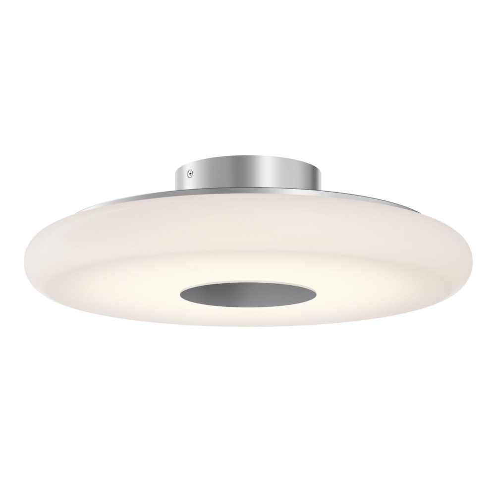 June 18'' LED Semi-Flush,120-277V,30W,5 CCT,SN