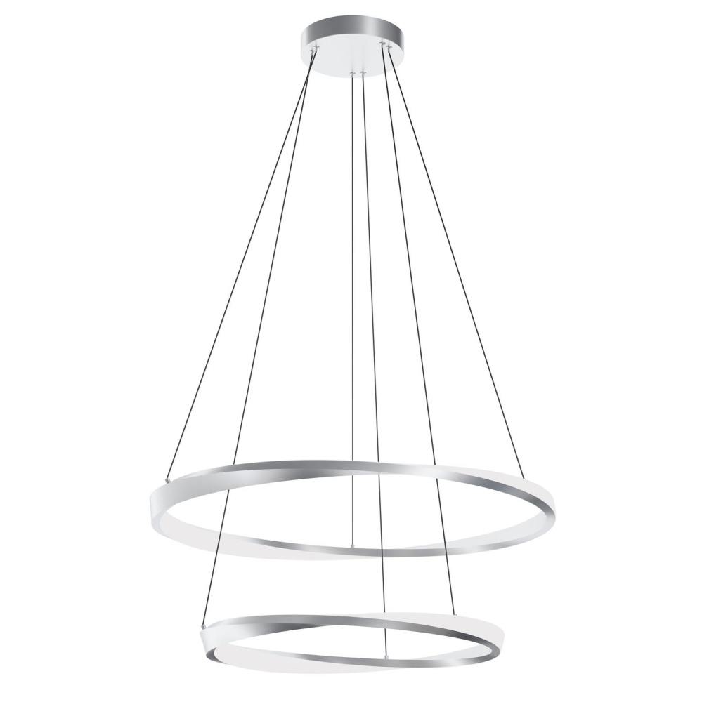 Oberon 32'' Double LED Pendant,120-277V,50W,5 CCT,SN