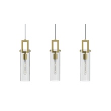 AFX Lighting, Inc. HOUP04MBLBLNR3 - Houston 3 Light Linear Pendant,60W,LB