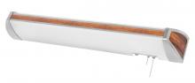 AFX Lighting, Inc. IDB332E8MH - AFX Lighting IDB332E8MH White Frosted Acrylic Overbed Light Fixture with Mahogany Accents