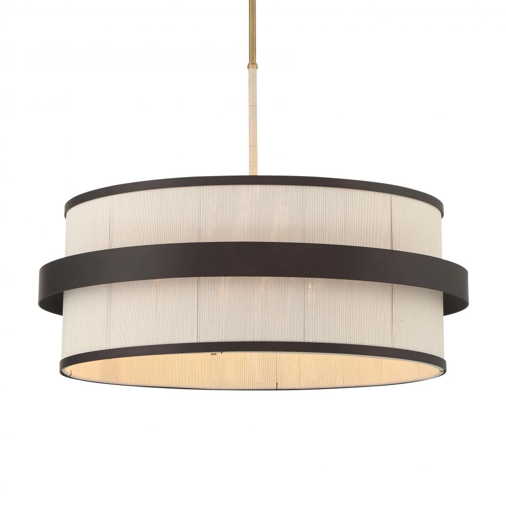 Harbor Wrap 28" 6-Light Pendant