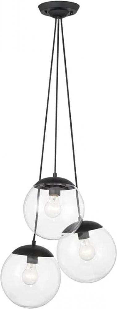 Auresa- 3 Light , Pendant Fixture In Metal