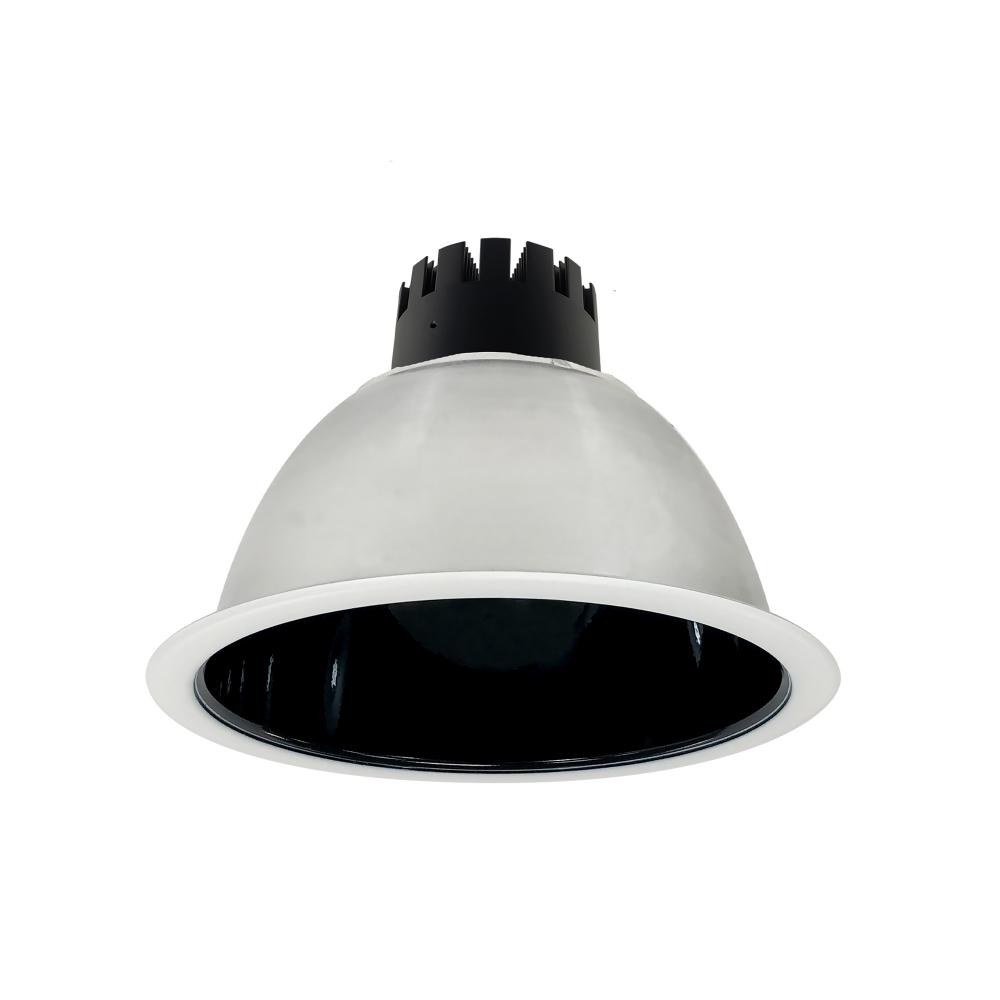 8" Sapphire III Round Open Reflector, 1500lm, 3000K, Flood Optic, Black Reflector/Matte Powder