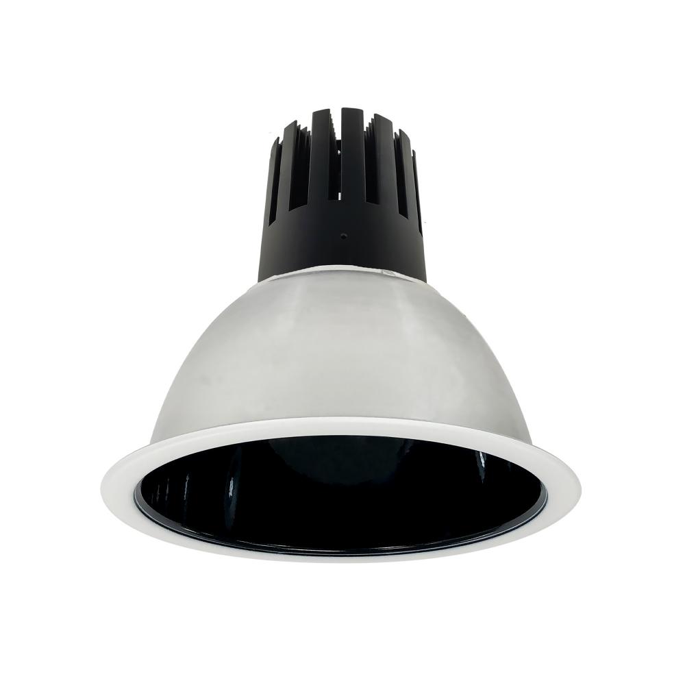 8" Sapphire III Round Open Reflector, 5500lm, 3000K, Narrow Flood Optic, Black Reflector/Matte