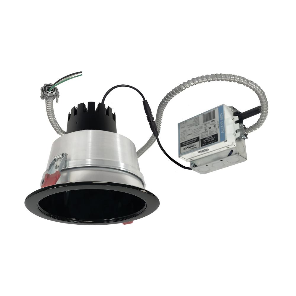 6" Sapphire III Retrofit, Black Reflector/Black Flange, 120-277V; 0-10V Dimming, 900lm / 11W,