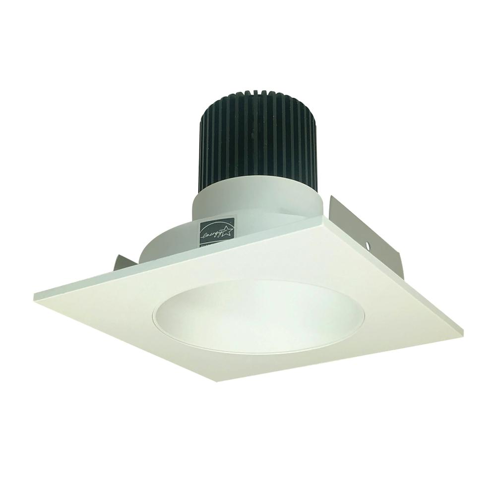 4" Iolite LED Square Reflector with Round Aperture, 10-Degree Optic, 850lm / 12W, 3500K, White