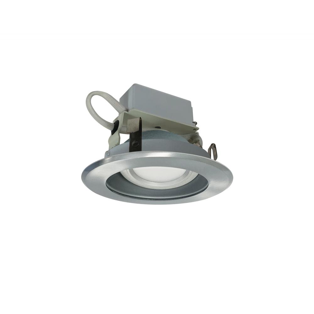4" Cobalt Adjustable LED Retrofit, 1000lm / 12W, 4000K, Haze Reflector / Natural Metal Flange