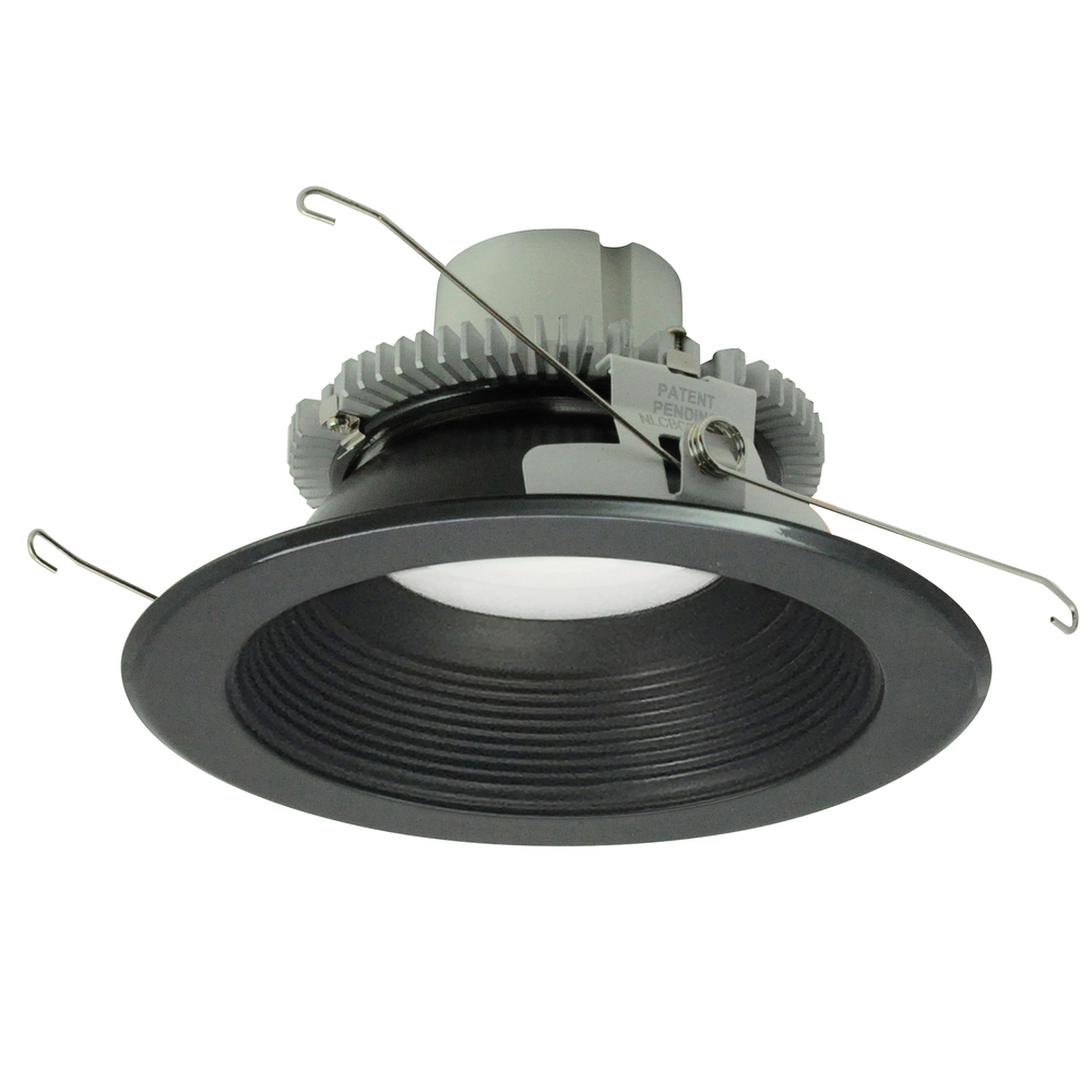 6" Cobalt Click Round Retrofit Baffle, 750lm / 10W, 3500K, Black Baffle / Black Flange,