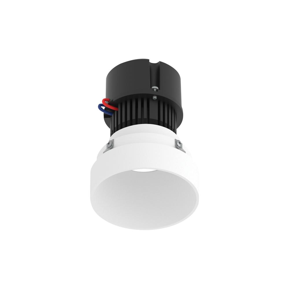 4" Pearl 120V LED Round Trimless Retrofit Downlight, 1150lm / 10W, 3500K, Warm White Finish