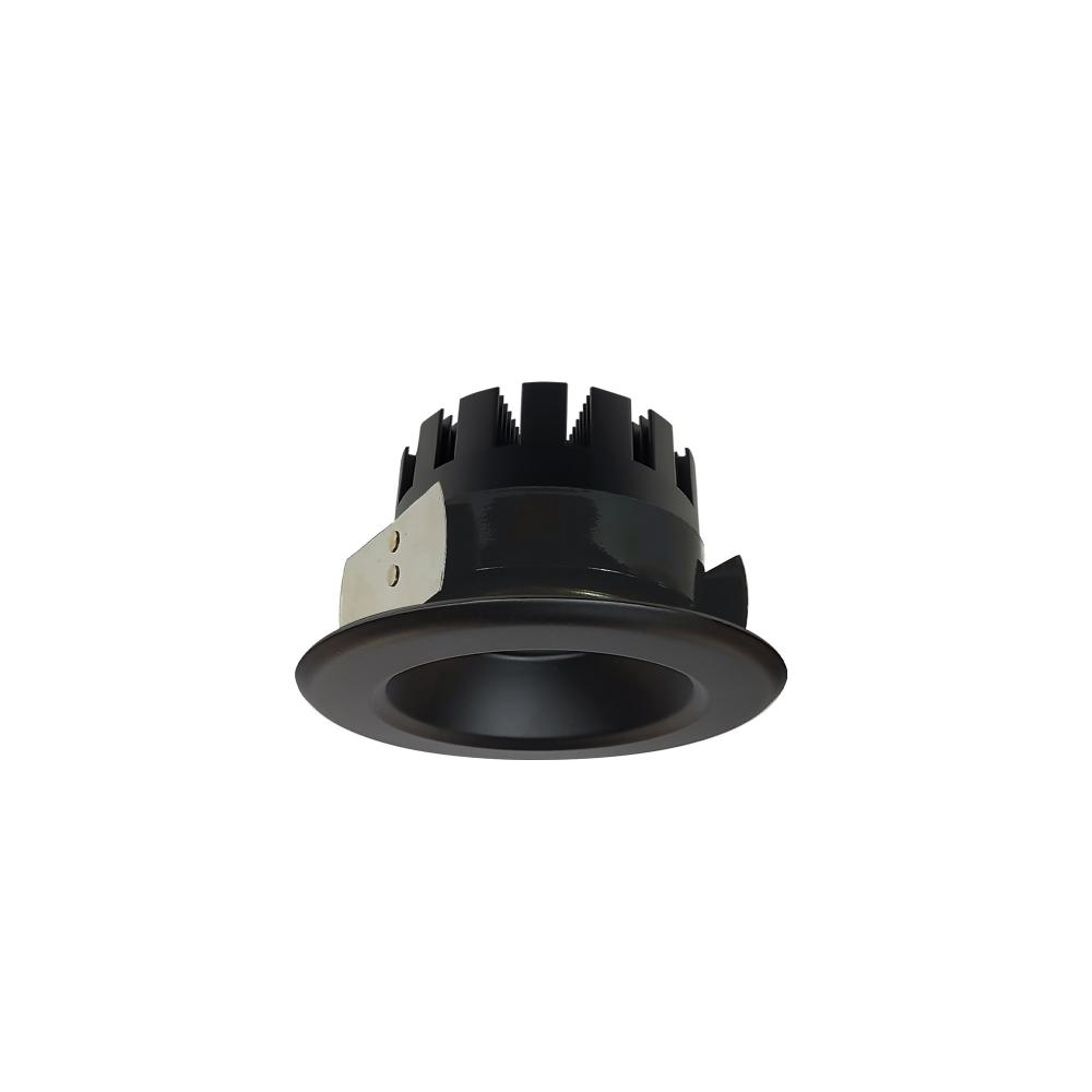 4" Marquise III Round Open Reflector, 1500lm, 3000K, Flood Optic, Black Reflector/Black Flange