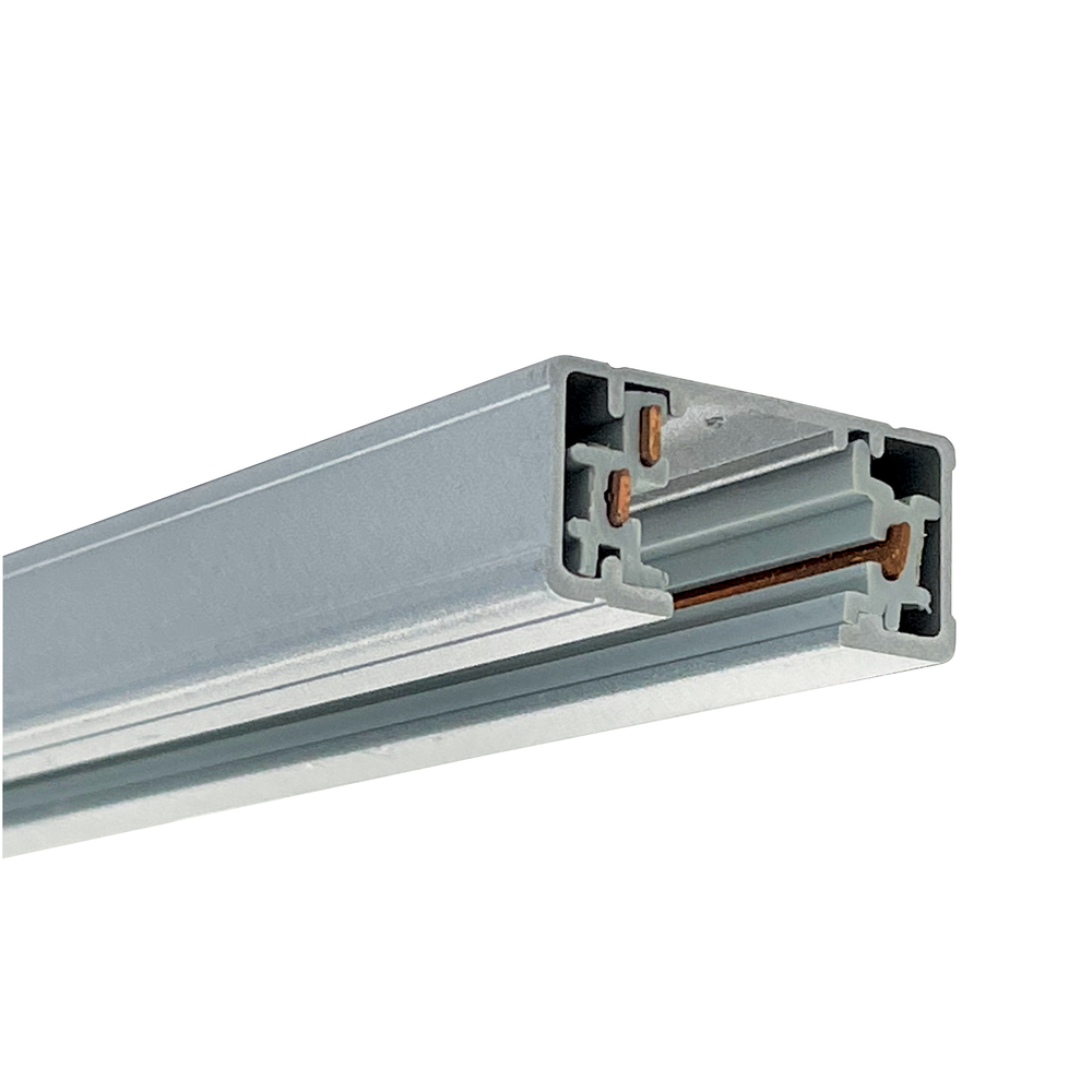 6' Two-Circuit Track, Silver Finish