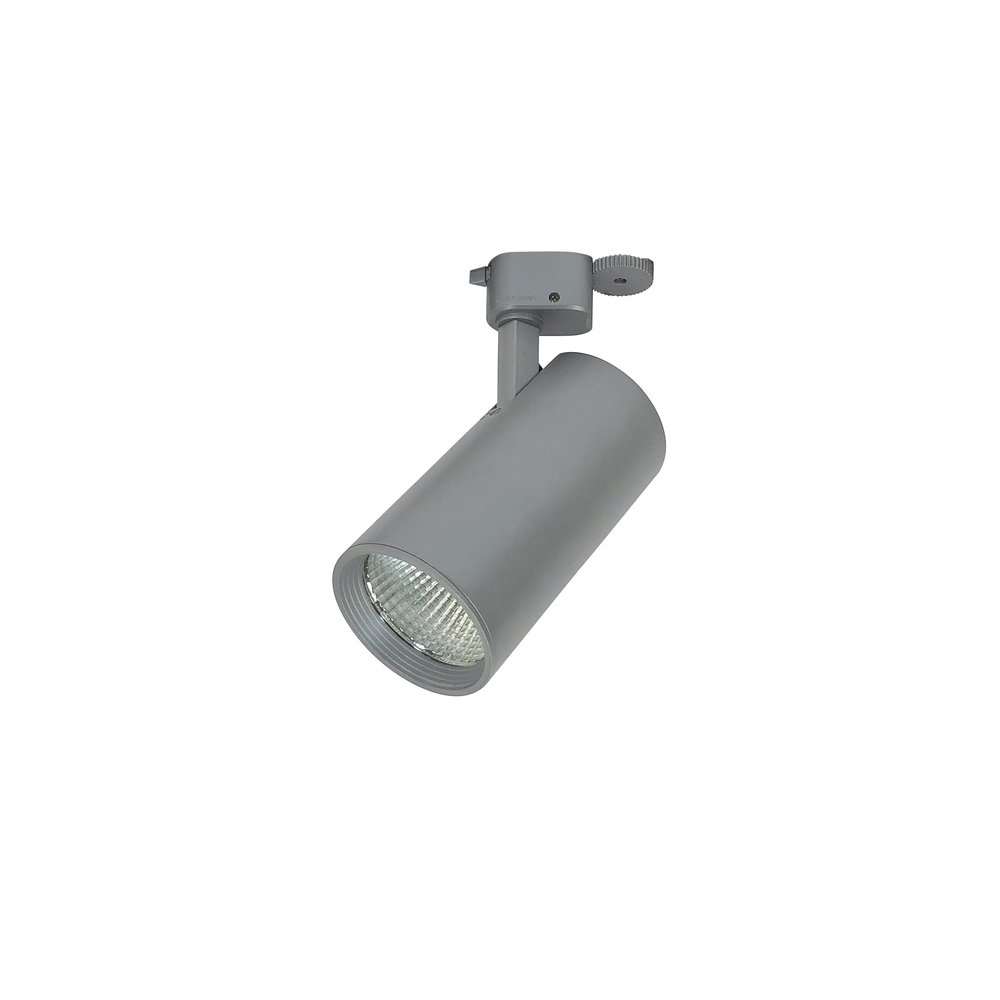 Jason LED Track Head, Cylinder, 18W, 35K, 80+ CRI, Spot, Silver