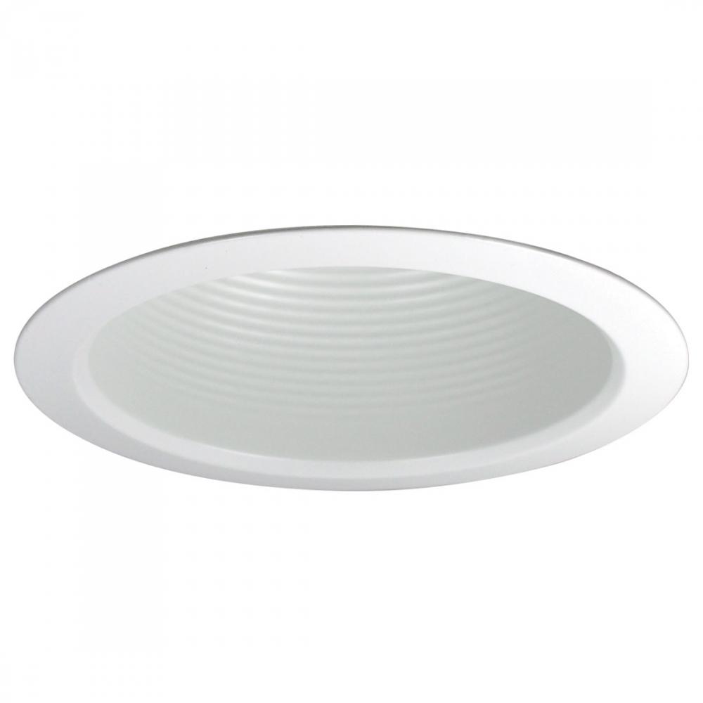 5" Airtight Baffled Lensless Shower Trim, White