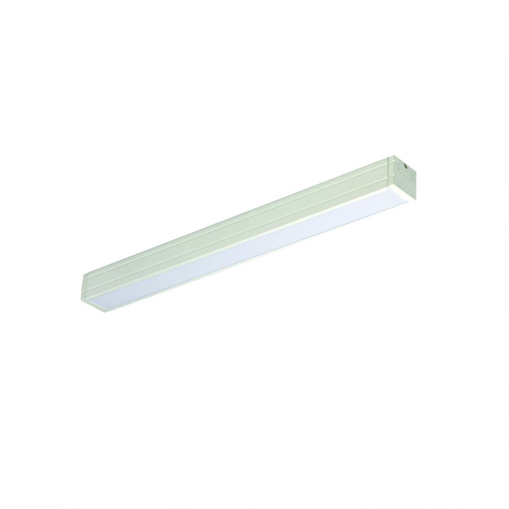 24" Bravo FROST LED Linear, 500lm/ft, 13W, 4000K, White Finish