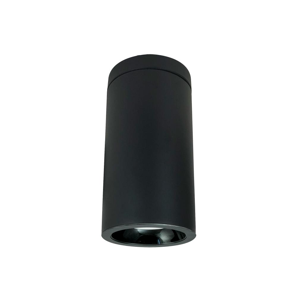 6" Cobalt Surface Mount Cylinder, Black, 1000L, 4000K, Black Reflector, 120V Triac/ELV Dimming