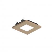 Nora NAPT-3SPHWD/CL - 3" Apollo Square Flangeless Pinhole Trim with Clear Lens, Wheat Diffused Finish