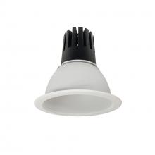 Nora NC3-61L530NMPW - 6" Sapphire III Round Open Reflector, 4500lm, 3000K, Narrow Flood Optic, Matte Powder White