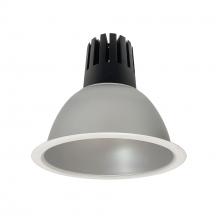 Nora NC3-81L440FHZMPW - 8" Sapphire III Round Open Reflector, 3500lm, 4000K, Flood Optic, Haze Reflector/Matte Powder