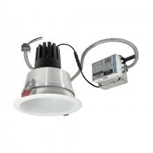 Nora NCR3-61L335FC01MPW - 6" Sapphire III Retrofit, Matte Powder White Reflector/Matte Powder White Flange, 120V; 0-10V
