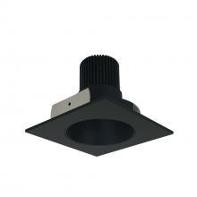 Nora NIO-4SNDC35QBB - 4" Iolite LED Square Reflector with Round Aperture, 10-Degree Optic, 850lm / 12W, 3500K, Black