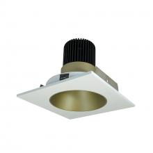 Nora NIO-4SNDC27QCHMPW - 4" Iolite LED Square Reflector with Round Aperture, 10-Degree Optic, 850lm / 12W, 2700K,