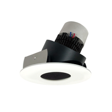 Nora NPR-4RPHA30XBMPW - 4" Pearl LED Round Adjustable Pinhole Retrofit, 1000lm / 12W, 3000K, Black Pinhole / Matte