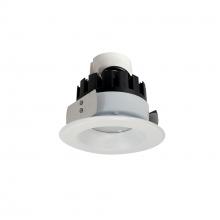 Nora NRMC3-41L127FMPW - 4" Marquise III Retrofit, Matte Powder White Reflector/Matte Powder White Flange, 120V input;