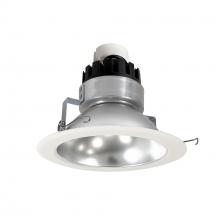 Nora NRMC3-61L130FDW - 6" Marquise III Retrofit, Diffused Clear Reflector/White Flange, 120V input; Triac/ELV Dimming,