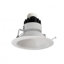 Nora NRMC3-61L127FMPW - 6" Marquise III Retrofit, Matte Powder White Reflector/Matte Powder White Flange, 120-277V;