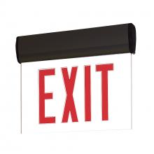 Nora NX-810-LEDRCB - EXIT ADJ AC 1F RED/CLR BLACK