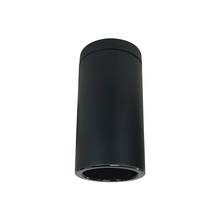 Nora NYLS3-6S1L440NC12BBB - 6" Sapphire III Surface Mount Black Cylinder, Black Reflector/Black Flange, 120-277; 0-10V