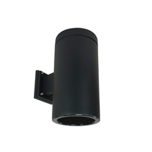 Nora NYLS3-6W1L340NP01BBB - 6" Sapphire III Wall Mount Black Cylinder, Black Reflector/Black Flange, 120V; Phase Dimming,
