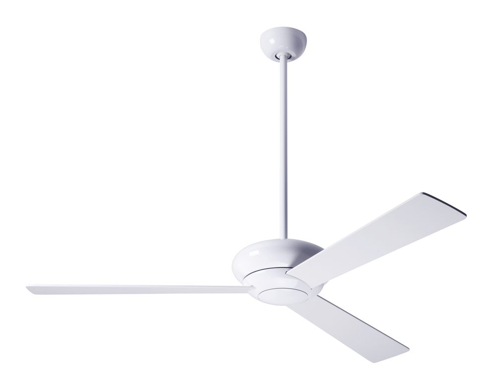 Altus Fan; Gloss White Finish; 42" Aluminum Blades; No Light; Fan Speed and Light Control (3-wir