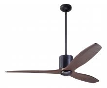 Modern Fan Co. LLX-DBBK-54-MG-NL-RC - LeatherLuxe DC Fan; Dark Bronze Finish wt Black Leather; 54" Mahogany Blades; No Light