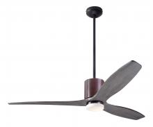 Modern Fan Co. LLX-DBCH-54-GY-271-WC - LeatherLuxe DC Fan; Dark Bronze Finish with Chocolate Leather; 54" Graywash Blades; 17W LED
