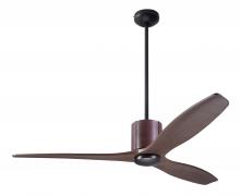 Modern Fan Co. LLX-DBCH-54-MG-NL-RC - LeatherLuxe DC Fan; Dark Bronze Finish wt Chocolate Leather; 54" Mahogany Blades; No Light