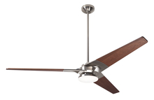 Modern Fan Co. TOR-BN-62-MG-272-002 - Torsion Fan; Bright Nickel Finish; 62" Mahogany Blades; 20W LED; Fan Speed and Light Control