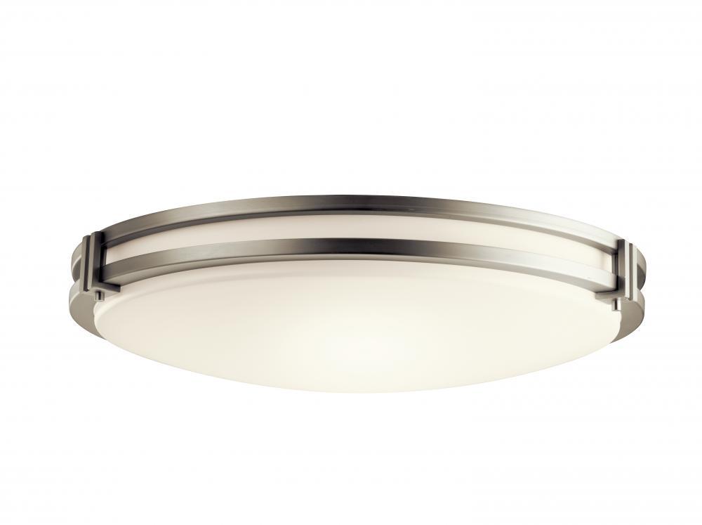 Avon 24" LED Flush Mount with Acrylic in Brushed Nickel