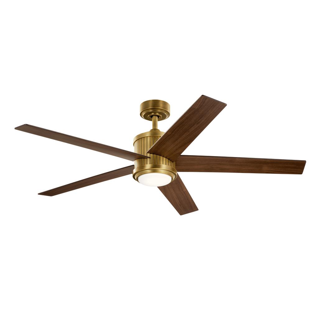 Brahm LED 56" Ceiling Fan Natural Brass