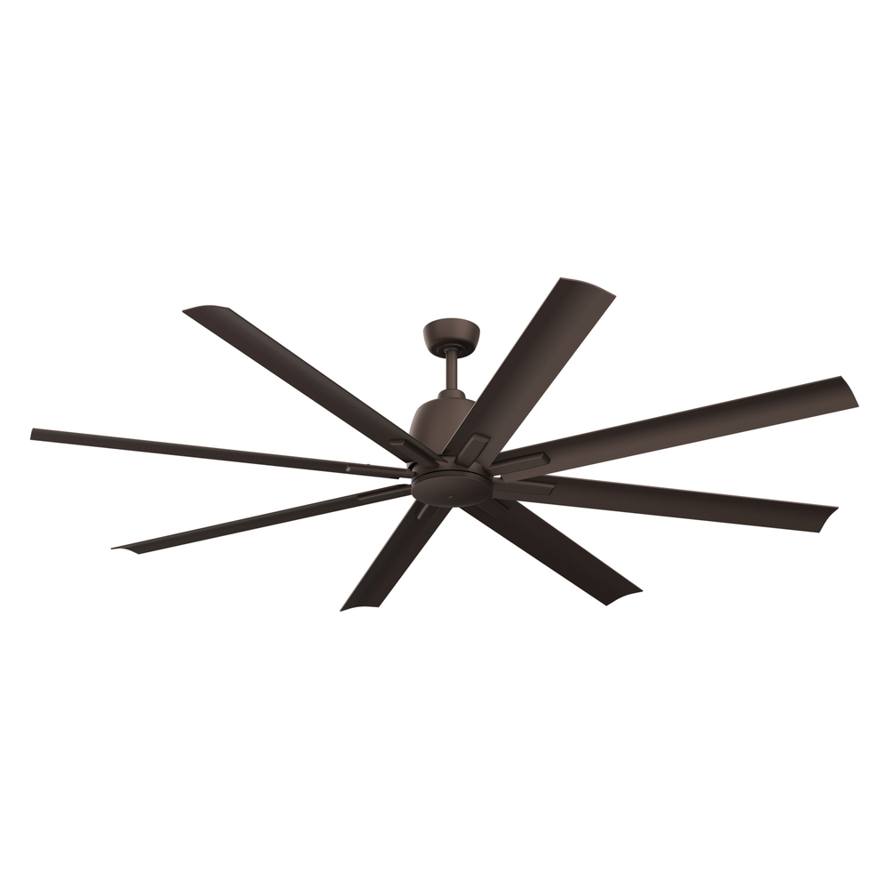 75 Inch Breda 8 Blade Ceiling Fan in Satin Natural Bronze with Satin Natural Bronze Blades