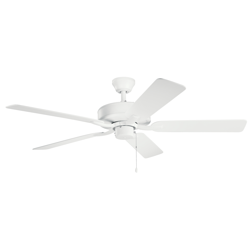 52" Basics Pro Patio Fan Matte White