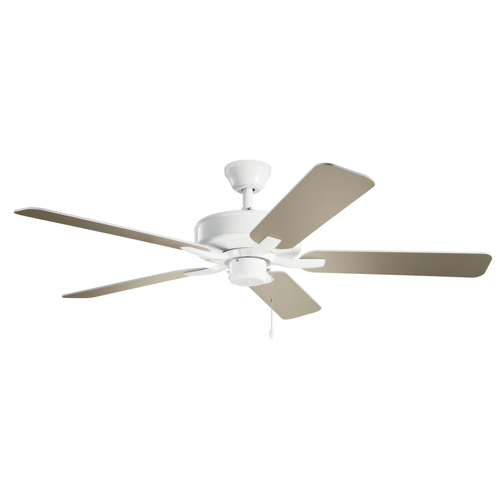 52" Basics Pro Fan White