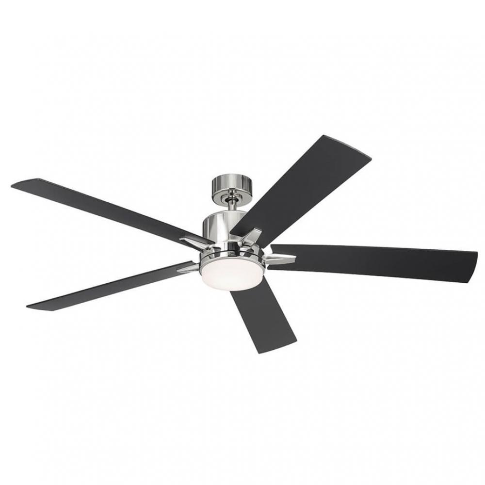 60" Lucian Elite XL 5 Blade Indoor Ceiling Fan with Etched Cased Opal Glass