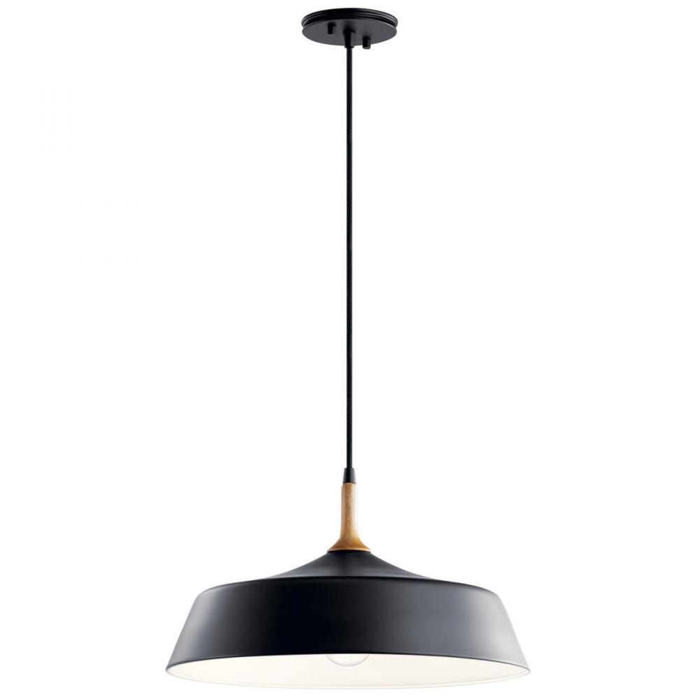 Danika 1 Light Pendant Black