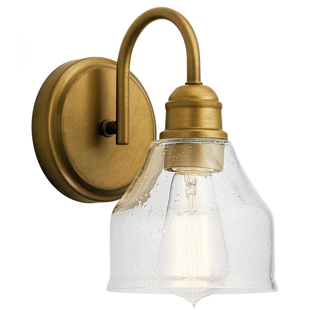 Avery 1 Light Wall Sconce Natural Brass