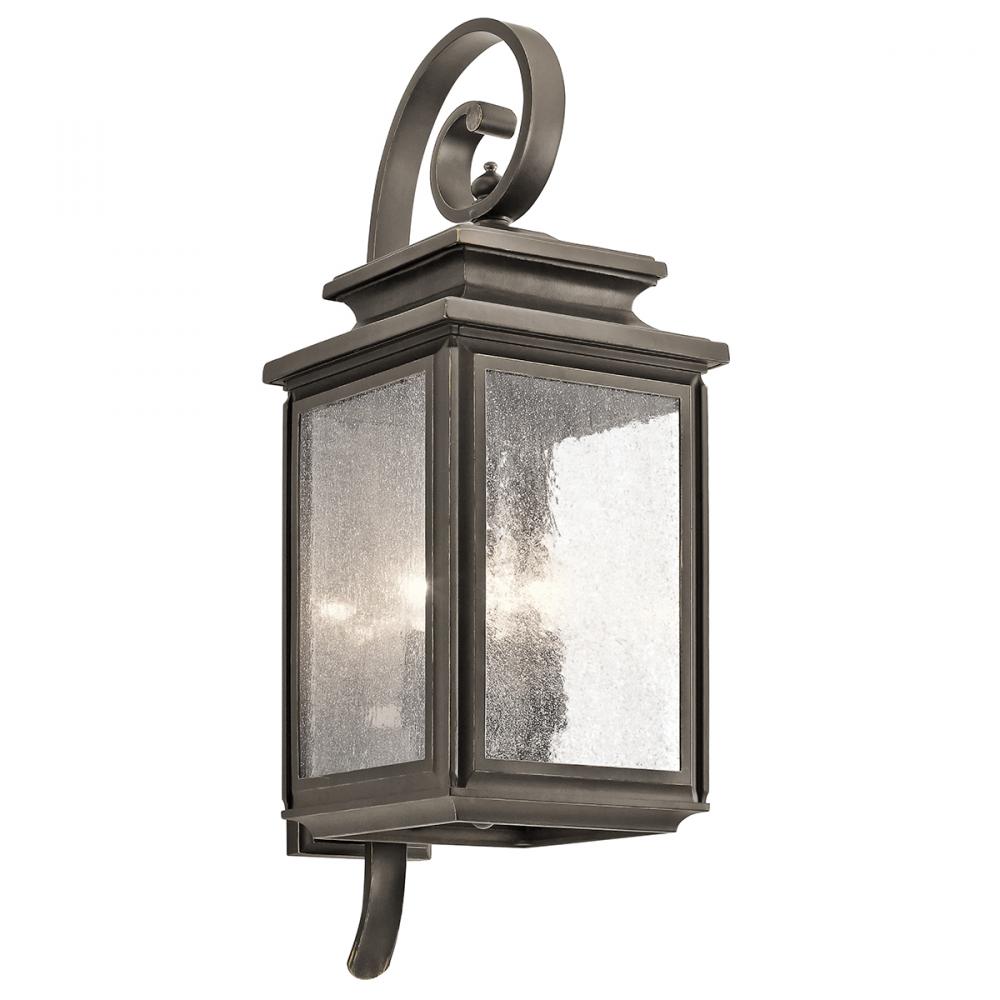 Wiscombe Park 26.25" 4 Light Outdoor Wall Light with Clear Seeded Glass in Olde Bronze