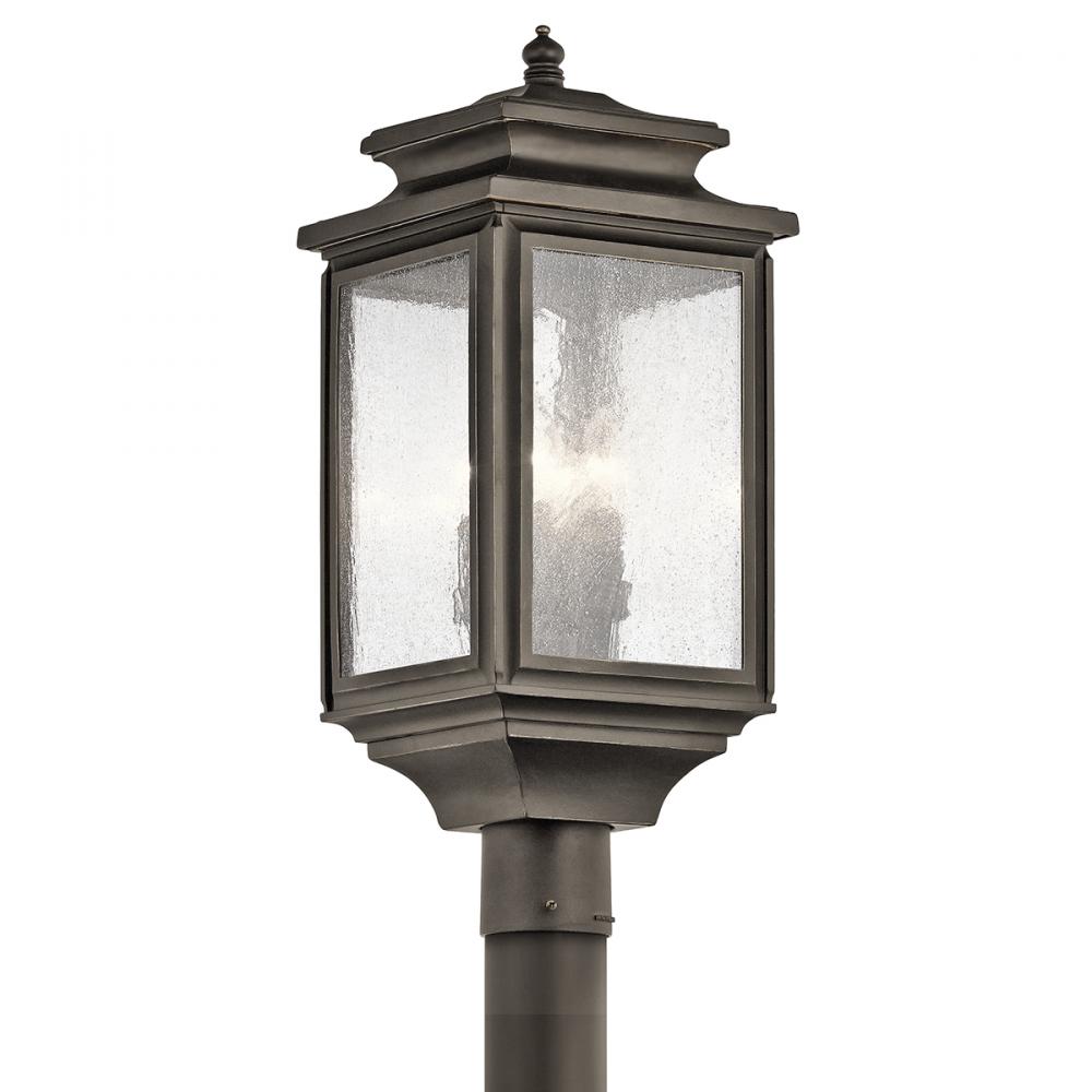 Wiscombe Park 23.25" 4 Light Outdoor Post Light with Clear Seeded Glass in Olde Bronze
