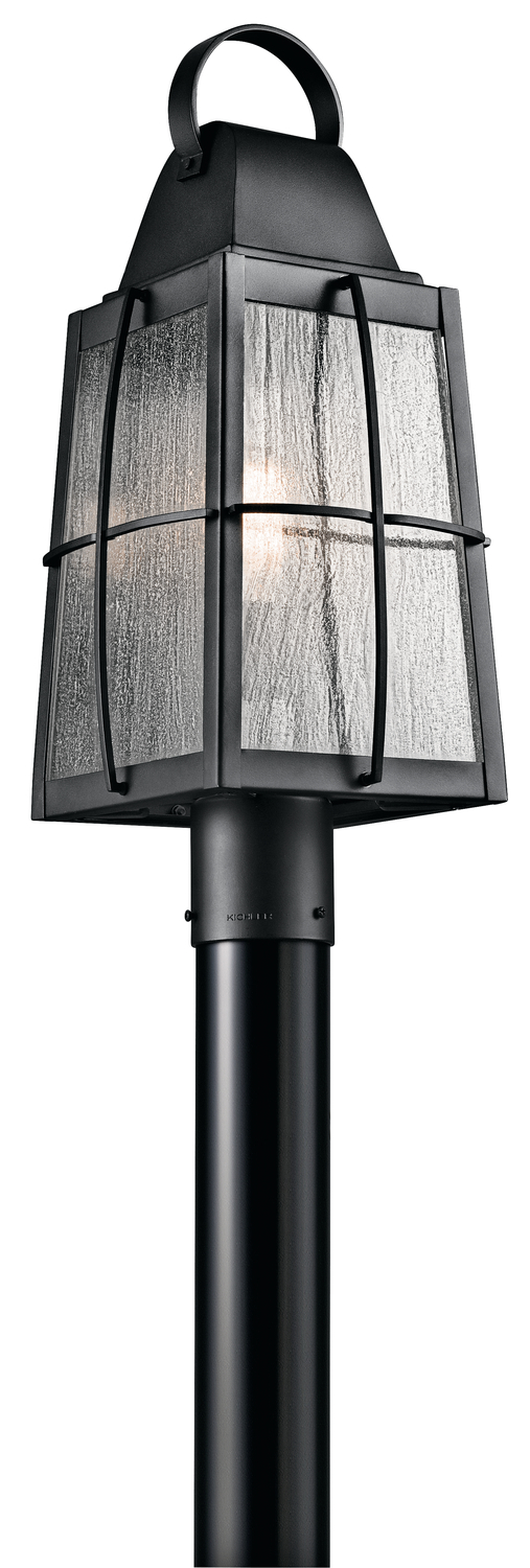 Tolerand 1 Light Post Light Textured Black