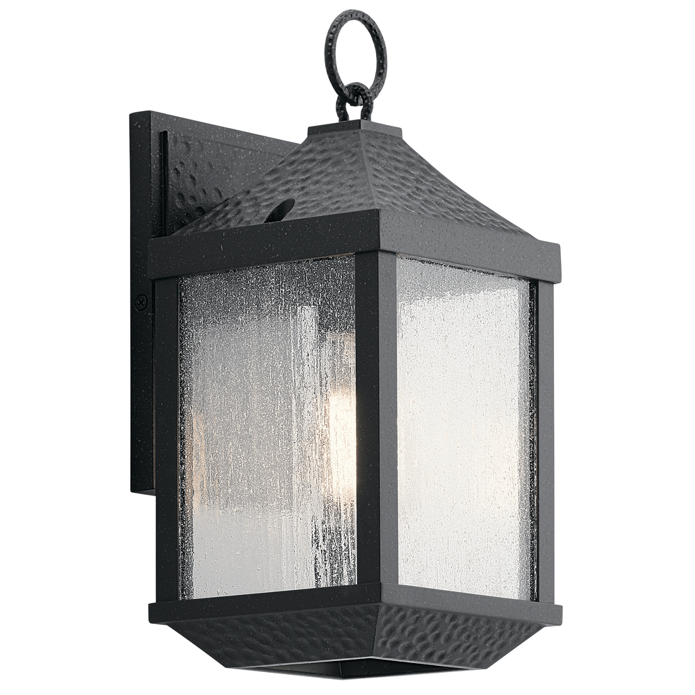 Springfield 13" 1 Light Wall Light Distressed Black