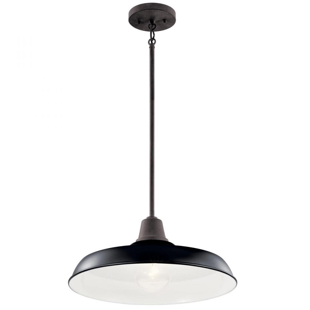 Pier 1 Light 16" Convertible Pendant Black